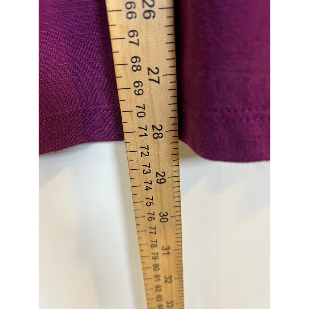 Faded Glory Womens Henley Pintuck Pleated Slub Knit Top Purple 2X - Picture 5 of 6